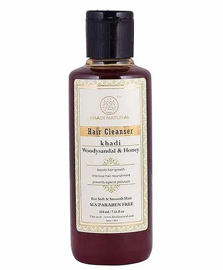 Khadi Natural Woody Sandal and Honey Hair Cleanser - 210 ml Online in  India, Buy at Best Price from  - 8968068