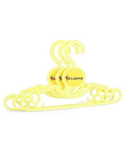 Ladybug Baby Hanger Pack Of 3 - Yellow