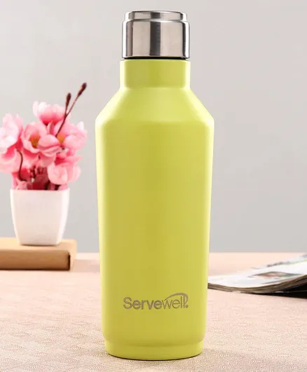Servewell Alaska Single Walled Water Bottle Green - 675 ml
