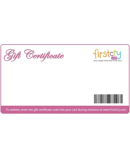 Gift Certificate Rs. 1500