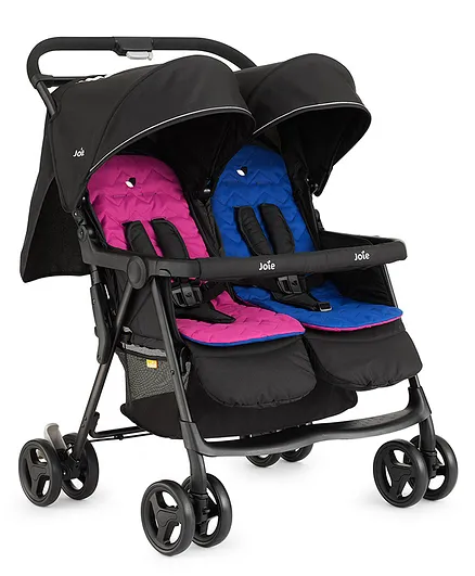 Joie Aire Twin Stroller With Canopy - Multicolor 