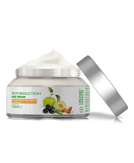 Organic Harvest Spot Reduction Face Cream 100% Certified Organic Paraben & Sulphate Free - 50 g