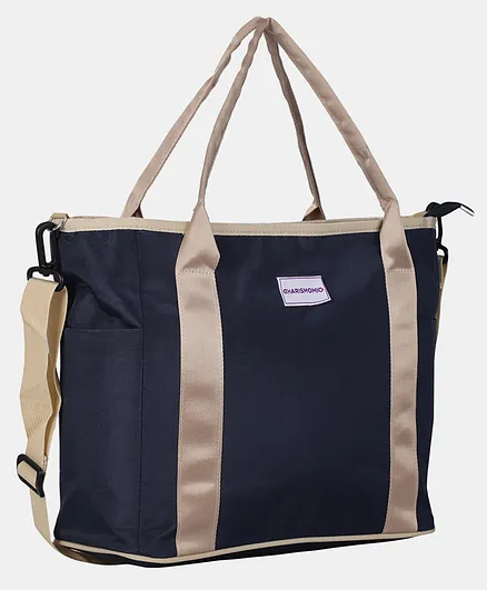 Charismomic Fast Fashion Essential Diaper Tote Bag - Blue