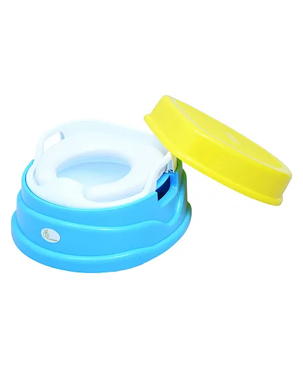 R for Rabbit Ding Dong 4 in 1 Convertible Potty Seat - Yellow Blue