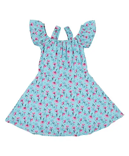 Buy Allen Solly Juniors Sleeveless Flower Print Dress - Blue for Girls (3-4  Years) Online in India, Shop at  - 9075433