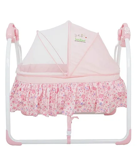 Baybee Electric Baby Swing Cradle with Mosquito Net - Pink