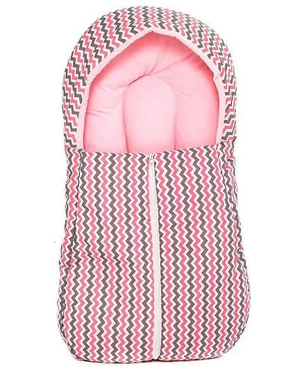 Baybee Snuggle Pod 3 In 1 Baby Sleeping Bag Cum Carry Bed - Pink