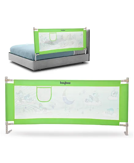 Baybee Portable and Adjustable Bed Rail Guard - Green