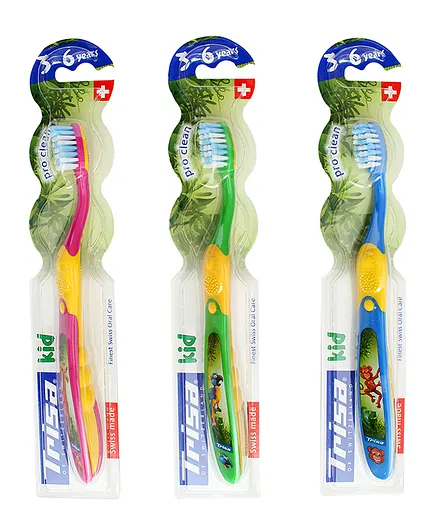 Trisa Pro Clean Toothbrush - Colour May Vary (Pack of 1 Toothbrush)