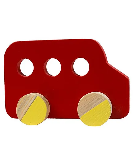 Little Jamun Zooming Bus Toy - Red