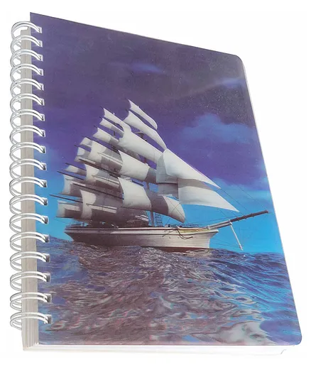 Sterling 3D Ship Spiral Bound Single Line Diary - 290 Pages  