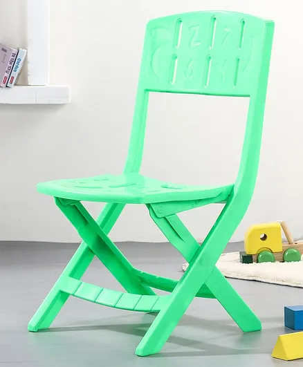 Sturdy Foldable Chair With Back Support - Green