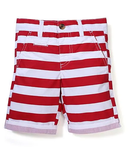 UCB Stripe Shorts - Red White