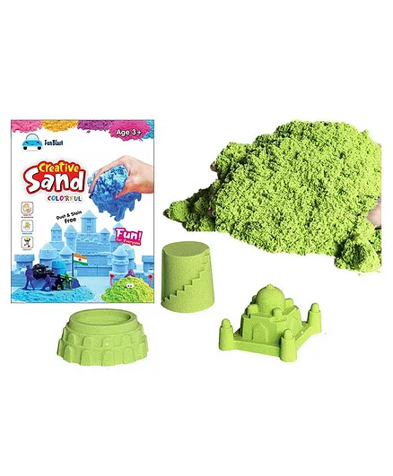 FunBlast Kinetic Sand Green - 500 gm