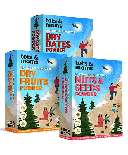 Tots & Moms Foods Nutrient Boosters Combo Pack of 3 - 100 gm, 200 gm