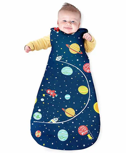 Rabitat Love you to the Moon Soft And Comfy Baby Sleeping Bag - Blue