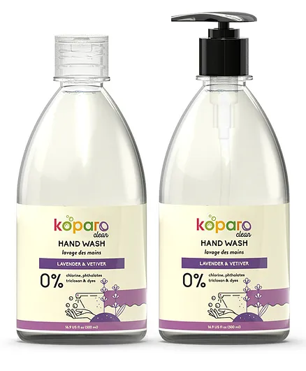 Koparo Clean Natural Hand Wash with Deep Moisturisation - Total 1000 ml