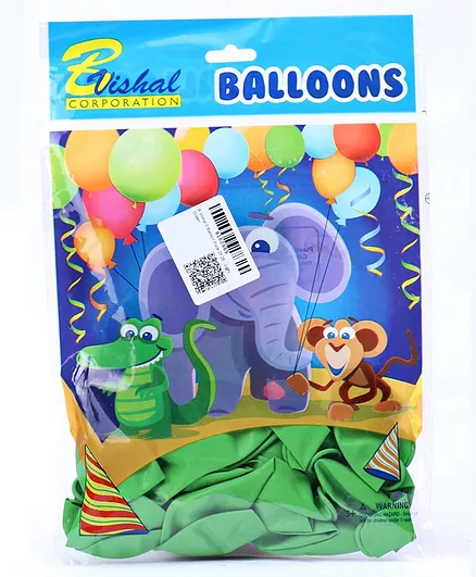 B Vishal Balloon Light Green - Pack of 25