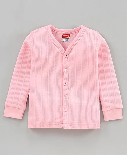 Babyhug Full Sleeves Thermal Vests - Pink