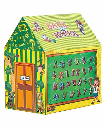 Zest for Toys Play Tent Back to School Theme - Multicolour