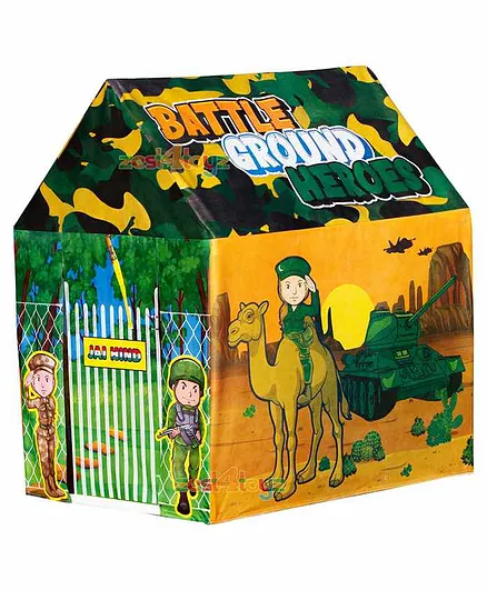 Zest for Toys Play Tent Battle Ground Heroes Theme - Multicolour
