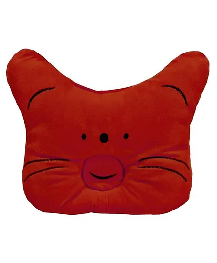 Baby Pillow Neck Protector Cartoon Design - Red