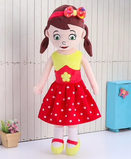 Babyhug Sophie Candy Doll Red Yellow - Height 50 cm