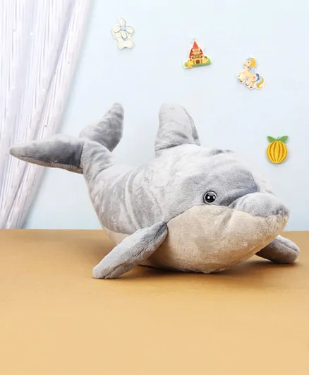 Wild Republic Whale Soft Toy Grey - Length 50.5 cm