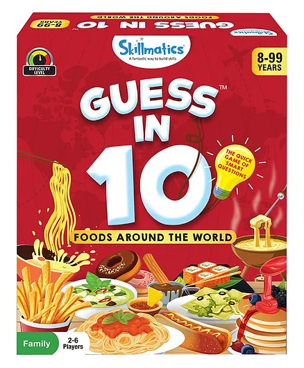 Skillmatics Guess in 10 Foods Around The World Card Game - 56 Pieces