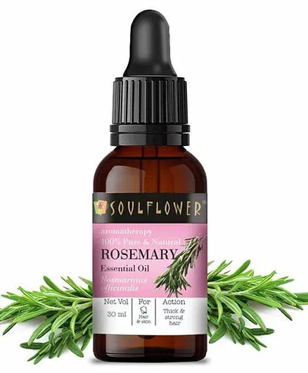 Soulflower Rosemary Essential Oil - 30ml