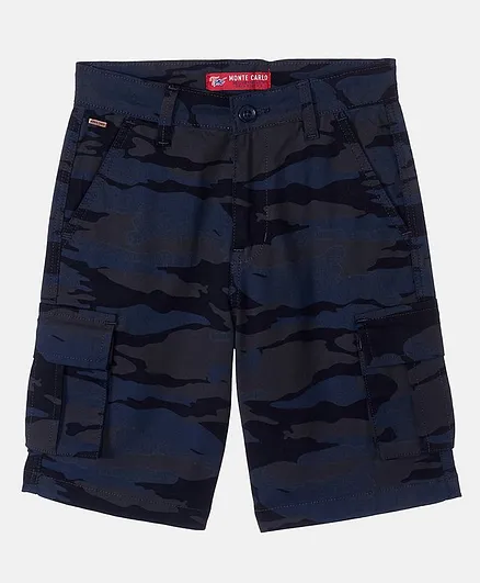 Monte Carlo Camouflaged Shorts - Blue