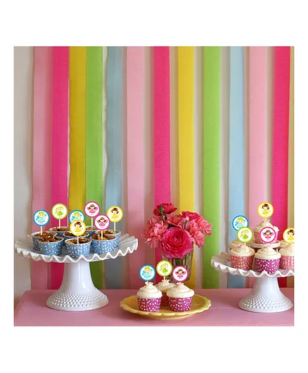 Untumble Fairy Princess Cake & Cup Cake Topper Set Multicolor - Pack of 24