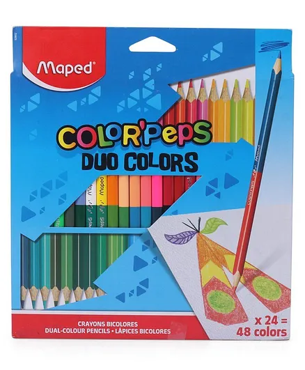 Maped Dual Sided Pencil Colors Pack of 48 - Multicolor 