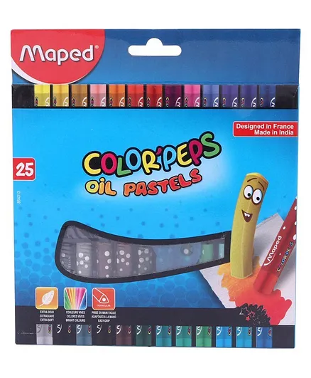 Maped Color Peps Oil Pastels Pack of 25 Shades - Multicolor