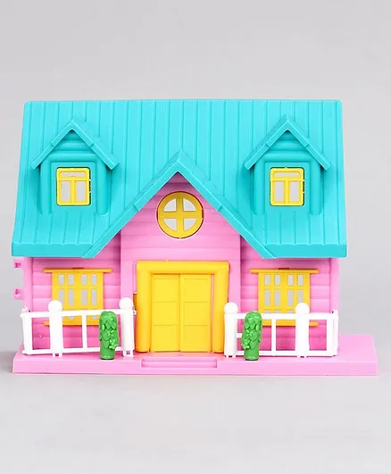 Toytales Doll House Toy With Play Set Multicolor - 17 Pieces