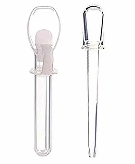 The Little Lookers Baby Sterilizing Medicine Dropper Set with Graduated Dropper & Spoon - White