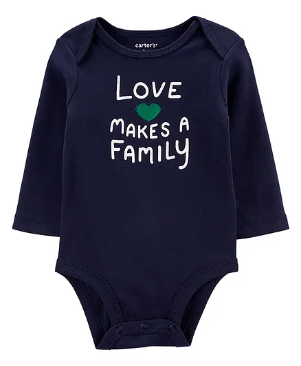 Carter's Love Makes A Family Original Bodysuit - Blue