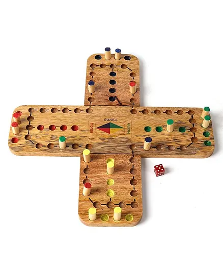 The Engraved Store Wooden Ludo Board Game