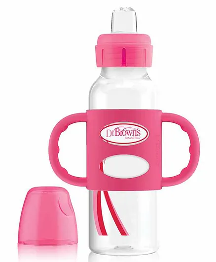 Dr. Brown's Twin Handle Sipper with Silicone Spout Pink - 250 ml