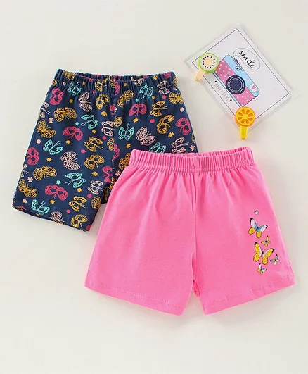 Babyhug Printed Shorts Pack of 2 - Multicolor