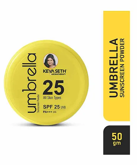 Keya Seth Aromatherapy SPF 25 UVB PA+++ UVA Umbrella Sunscreen Powder - 50 gm