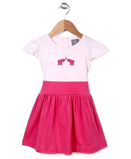 Kate Quinn Elephant Print Dress - Pink