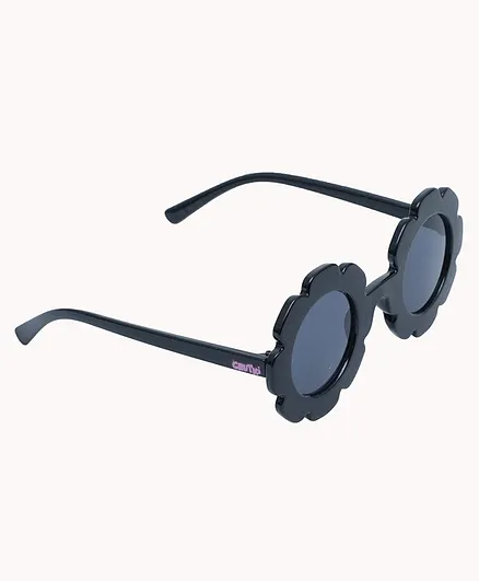 Chutki Plastic UV Protection Round Sunglasses with Polycarbonate Lens - Black