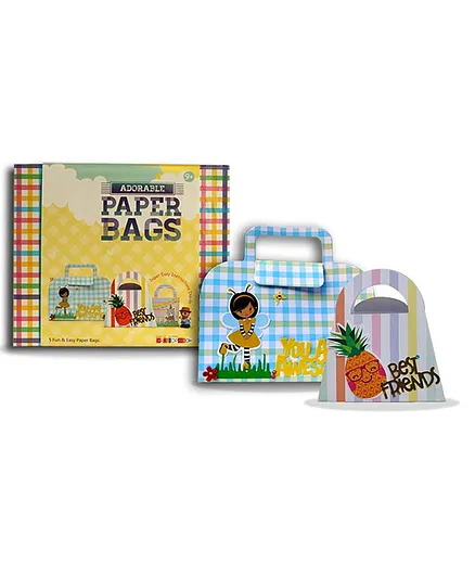 Craftopedia DIY Paper Bags Kit - Multicolour