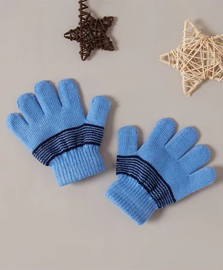 Babyhug Woollen Gloves - Blue