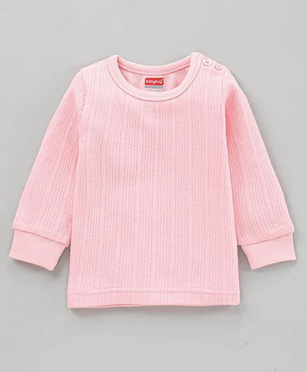 Babyhug Full Sleeves Thermal Vest - Pink