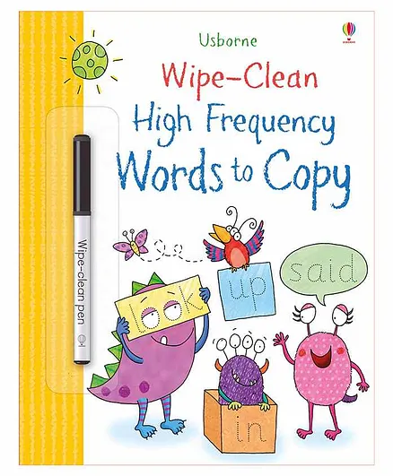 Usborne Wipe and Clean Words To Copy Writing Book - English 