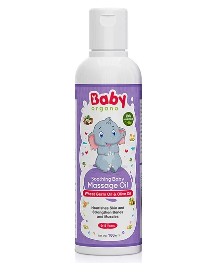 BabyOrgano Daily Baby Massage Oil for Stregthen Muscles & Bone- 100 ml