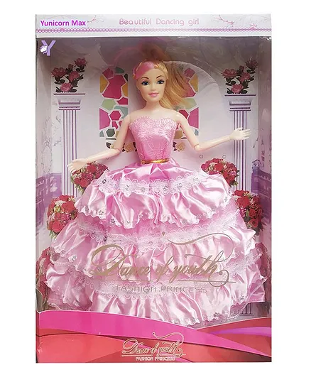 Yunicorn Max Barbie Doll with Movable Joints Pink - Height 33 cm