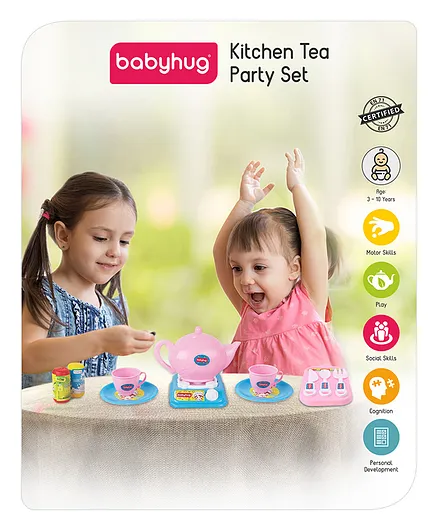 Babyhug Kitchen Tea Party Toy Set of 31 - Pink